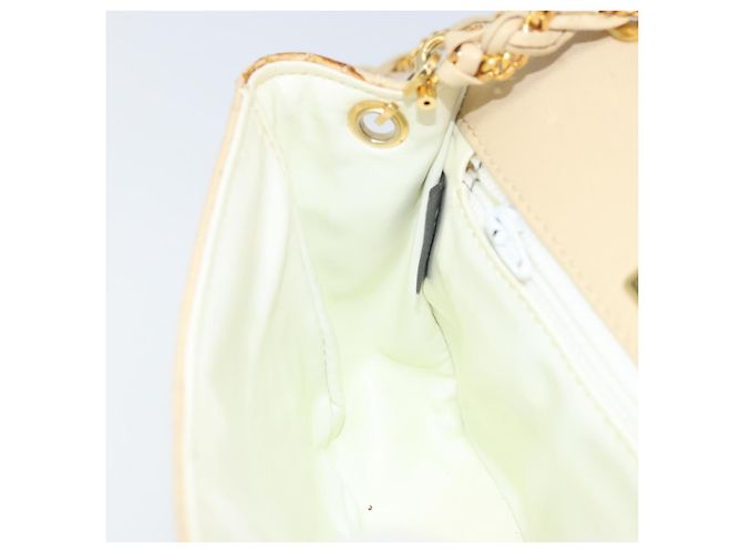 BALLY Borsa a Spalla con Catena Pelle Beige Oro Auth am10887V D'oro - vista 20