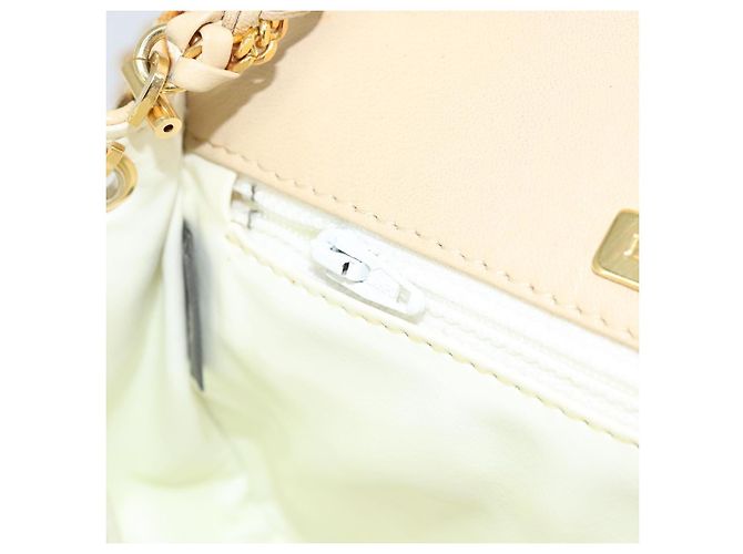 BALLY Borsa a Spalla con Catena Pelle Beige Oro Auth am10887V D'oro - vista 21