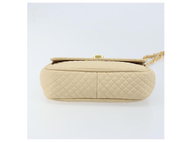 BALLY Borsa a Spalla con Catena Pelle Beige Oro Auth am10887V D'oro - vista 5