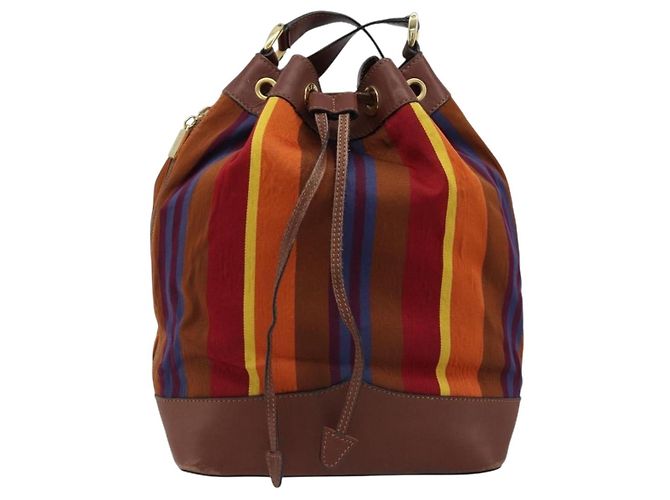 Céline CELINE Shoulder Bag Canvas Multicolor Gold Auth 172371 Multiple colors Golden - view 13