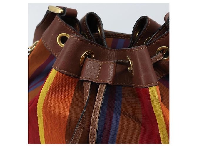 Céline CELINE Shoulder Bag Canvas Multicolor Gold Auth 172371 Multiple colors Golden - view 17