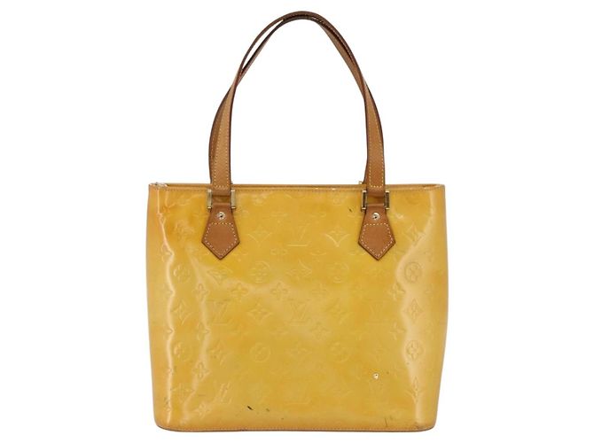 LOUIS VUITTON Borsa a Mano Houston Monogram Vernis Grigia M91053 LV Auth ep13603 Grigio - vista 13