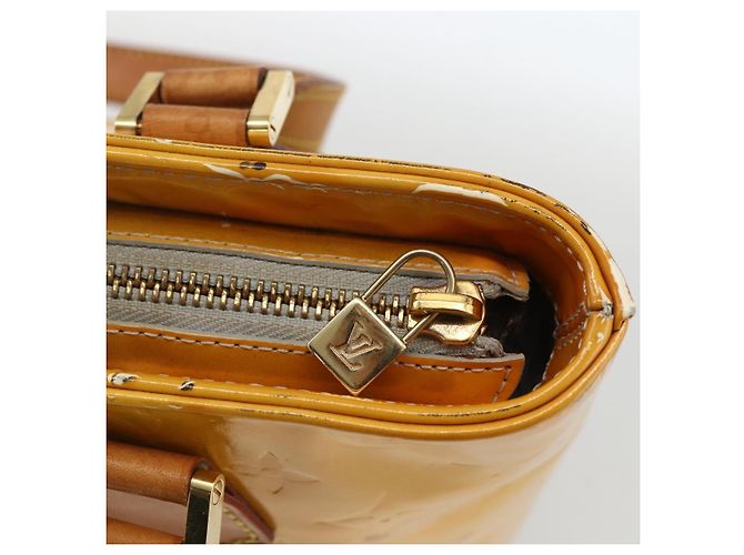 LOUIS VUITTON Borsa a Mano Houston Monogram Vernis Grigia M91053 LV Auth ep13603 Grigio - vista 17