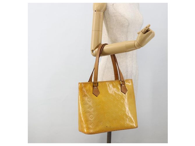 LOUIS VUITTON Borsa a Mano Houston Monogram Vernis Grigia M91053 LV Auth ep13603 Grigio - vista 23