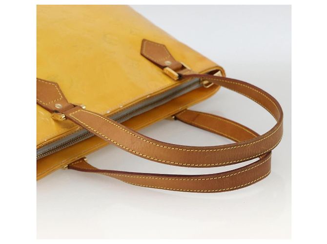 LOUIS VUITTON Borsa a Mano Houston Monogram Vernis Grigia M91053 LV Auth ep13603 Grigio - vista 7