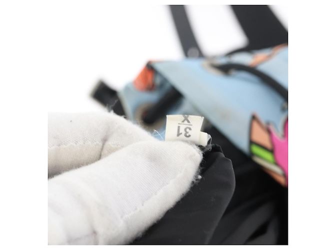 PRADA Backpack Nylon Light Blue Silver Auth LNZ330 Silvery - view 12