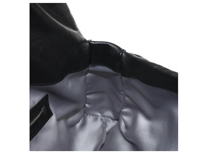 VALENTINO Borsa a mano in pelle nera argento Auth 152881A Nero - vista 21