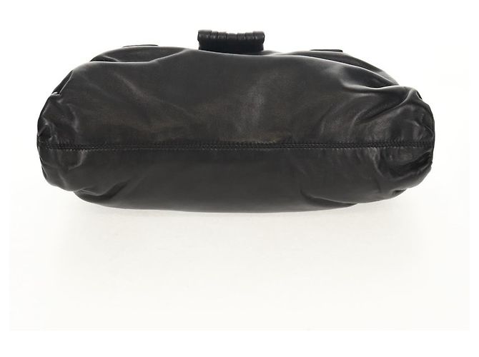 VALENTINO Borsa a mano in pelle nera argento Auth 152881A Nero - vista 5