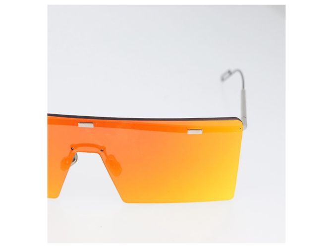 Gafas de sol HARDIOR Christian Dior metal Naranja Negro Auth BA11301 - vista 4