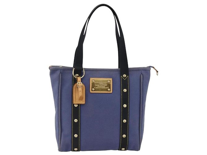 LOUIS VUITTON Antigua Cabas MM Borsa Tote Blu M40087 LV Auth ka3019 - vista 13