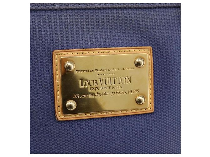 LOUIS VUITTON Antigua Cabas MM Borsa Tote Blu M40087 LV Auth ka3019 - vista 17