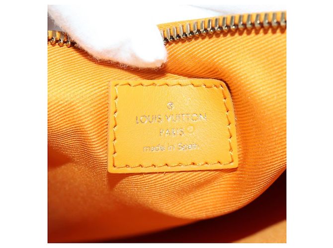 LOUIS VUITTON Borsa Messenger Piatta Monogram Gialla M44640 Auth 173381SAM Giallo Monogramma - vista 27