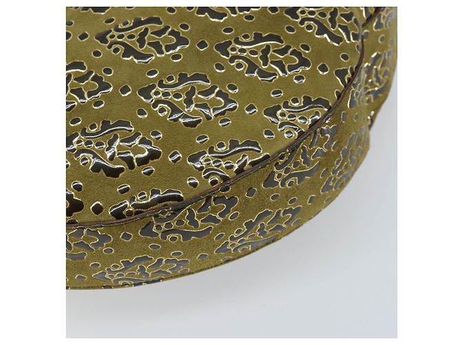 Borsa a Spalla Salvatore Ferragamo in Camoscio Khaki Auth 172292 Cachi - vista 16