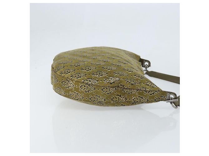 Borsa a Spalla Salvatore Ferragamo in Camoscio Khaki Auth 172292 Cachi - vista 3