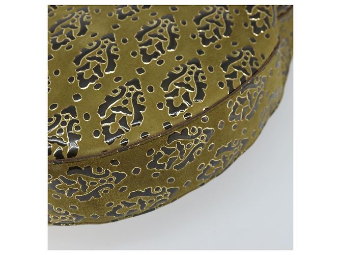 Borsa a Spalla Salvatore Ferragamo in Camoscio Khaki Auth 172292 Cachi - vista 9