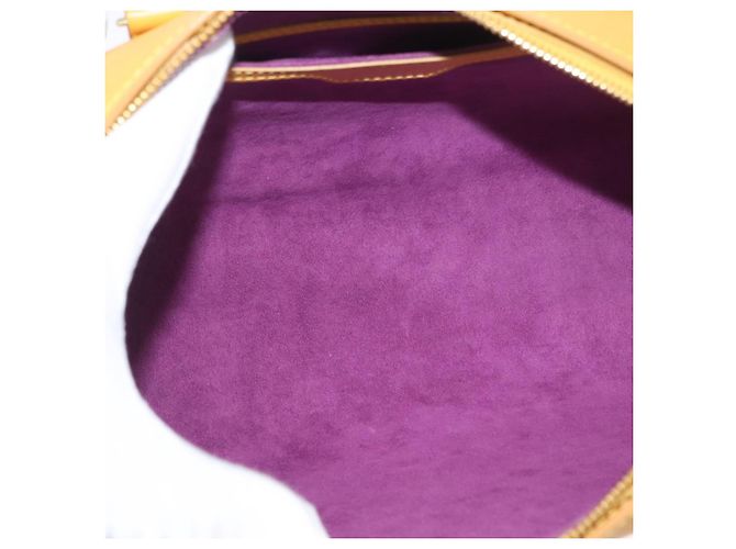 LOUIS VUITTON Borsa a Mano Epi Soufflot Gialla M52229 LV Auth LNZ959V Giallo - vista 10