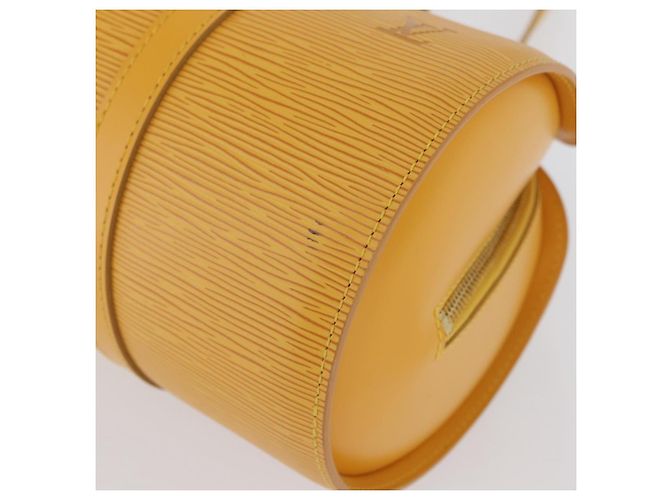 LOUIS VUITTON Borsa a Mano Epi Soufflot Gialla M52229 LV Auth LNZ959V Giallo - vista 14