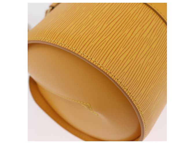 LOUIS VUITTON Borsa a Mano Epi Soufflot Gialla M52229 LV Auth LNZ959V Giallo - vista 15