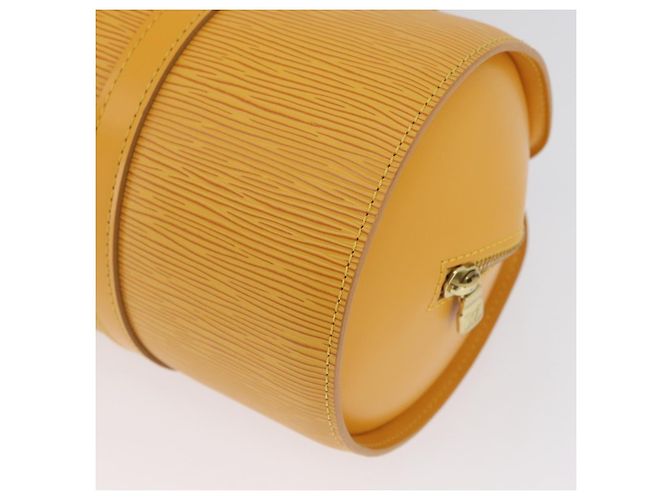 LOUIS VUITTON Borsa a Mano Epi Soufflot Gialla M52229 LV Auth LNZ959V Giallo - vista 16