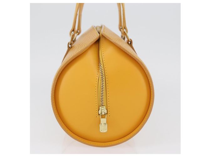 LOUIS VUITTON Borsa a Mano Epi Soufflot Gialla M52229 LV Auth LNZ959V Giallo - vista 4