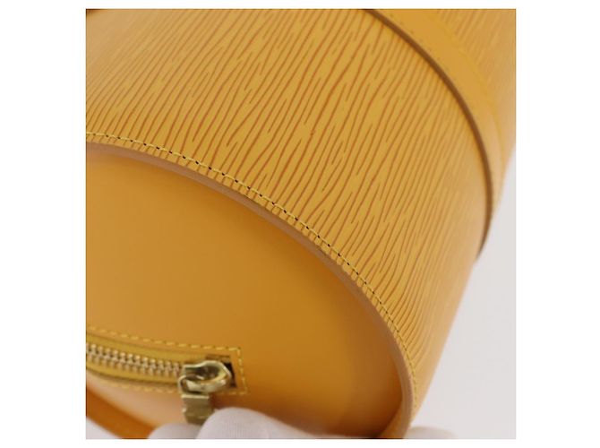 LOUIS VUITTON Borsa a Mano Epi Soufflot Gialla M52229 LV Auth LNZ959V Giallo - vista 9