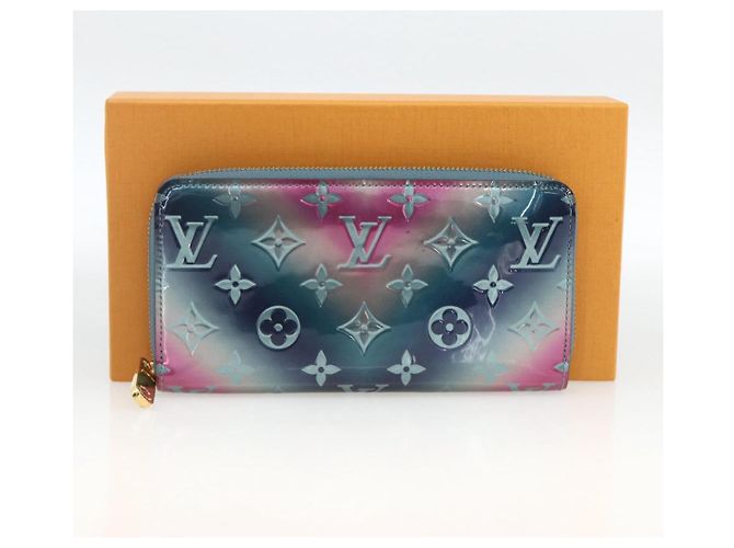 LANGER ZIPPY-GELDBEUTEL VERNIS LOUIS VUITTON Multicolor M90520 LV Auth ARZ549M Mehrfarben - Ansicht 12