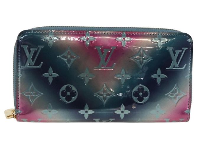LANGER ZIPPY-GELDBEUTEL VERNIS LOUIS VUITTON Multicolor M90520 LV Auth ARZ549M Mehrfarben - Ansicht 13
