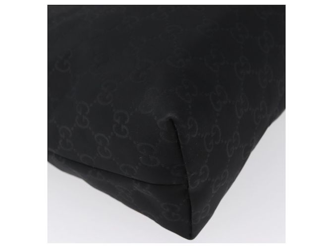 Sac à bandoulière GG en toile Gucci Nylon Noir Argent 314529 Auth gh1748 Argenté - vue 15