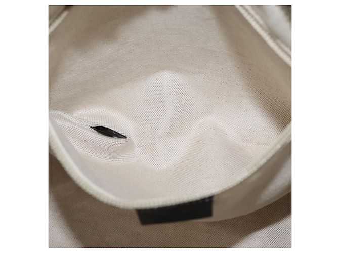 Sac à bandoulière GG en toile Gucci Nylon Noir Argent 314529 Auth gh1748 Argenté - vue 22