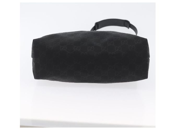 Sac à bandoulière GG en toile Gucci Nylon Noir Argent 314529 Auth gh1748 Argenté - vue 5