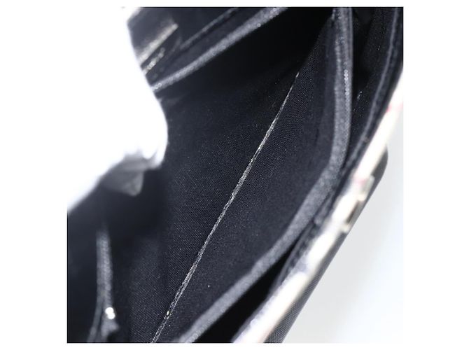 Borsa a Spalla Nova Check Burberry in Tela Beige Nera Argento Autentica 174064 Nero - vista 21