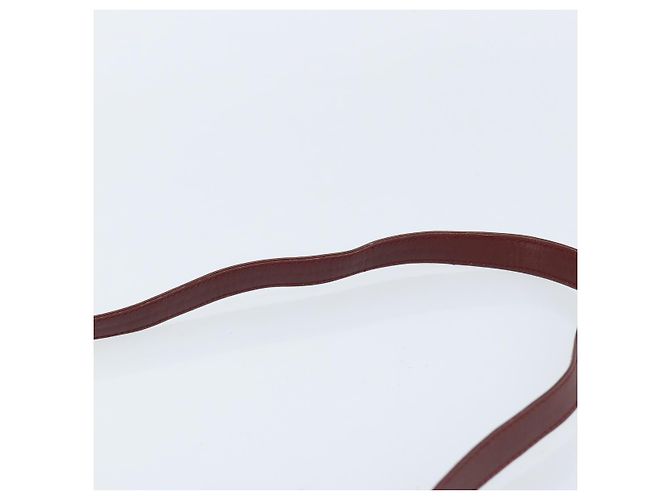 Cartier Borsa a spalla Must Line in pelle Bordeaux oro Auth BA11108 D'oro Bordò - vista 8