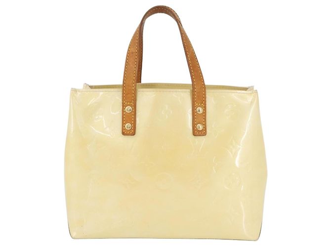 LOUIS VUITTON Monogram Vernis Reade PM Borsa a Mano Perle M91336 LV Auth BA10949 - vista 13