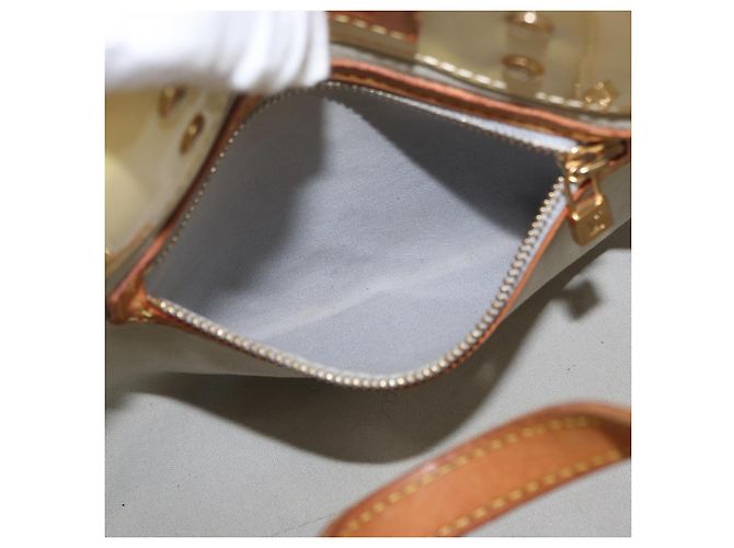 LOUIS VUITTON Monogram Vernis Reade PM Borsa a Mano Perle M91336 LV Auth BA10949 - vista 21