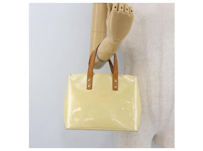 LOUIS VUITTON Monogram Vernis Reade PM Borsa a Mano Perle M91336 LV Auth BA10949 - vista 22