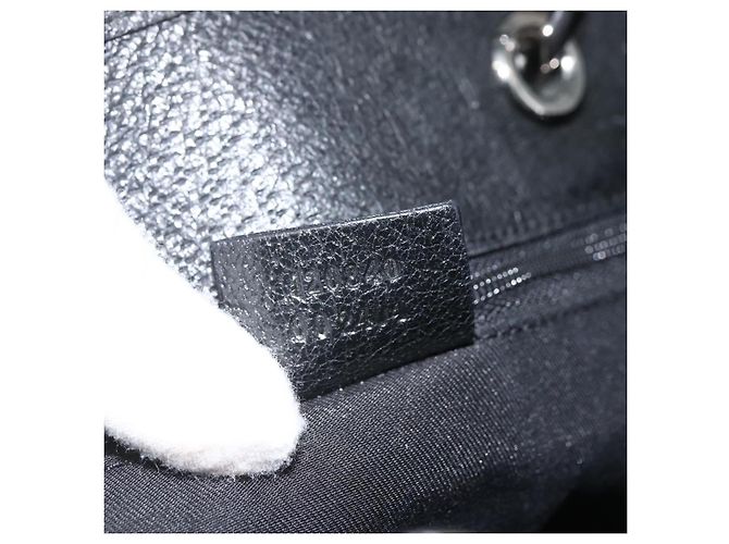GUCCI GG Canvas Tote Bag Schwarz Silber 120840 Auth ka2935 - Ansicht 12
