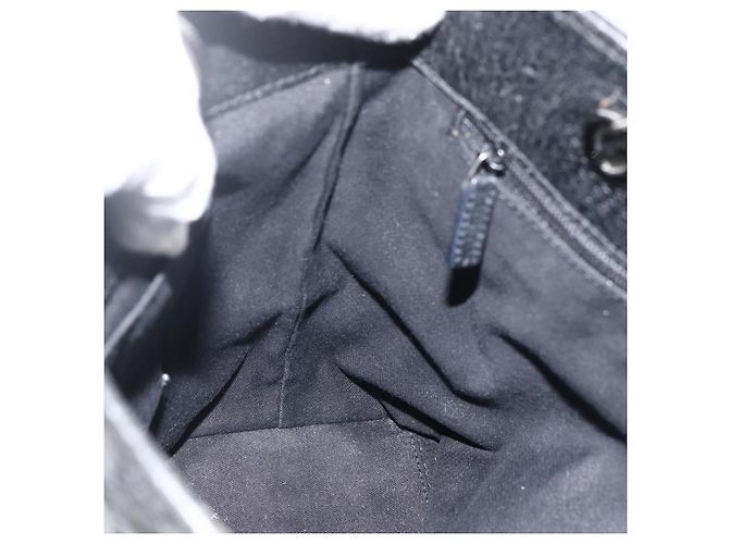 GUCCI GG Canvas Tote Bag Schwarz Silber 120840 Auth ka2935 - Ansicht 18