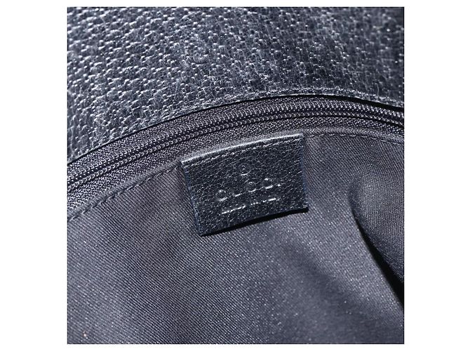 GUCCI GG Canvas Tote Bag Schwarz Silber 120840 Auth ka2935 - Ansicht 9