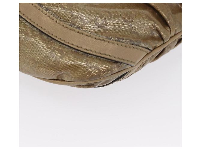Borsa a Spalla GG Crystal Gucci Beige Oro 203257 Auth LNZ124 D'oro - vista 14