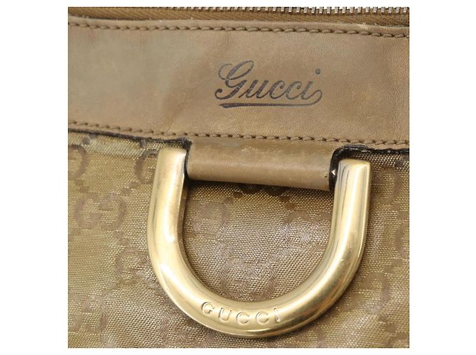 Borsa a Spalla GG Crystal Gucci Beige Oro 203257 Auth LNZ124 D'oro - vista 17