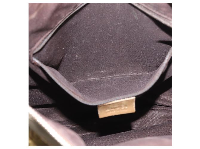 Borsa a Spalla GG Crystal Gucci Beige Oro 203257 Auth LNZ124 D'oro - vista 22