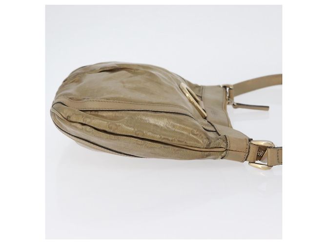 Borsa a Spalla GG Crystal Gucci Beige Oro 203257 Auth LNZ124 D'oro - vista 3