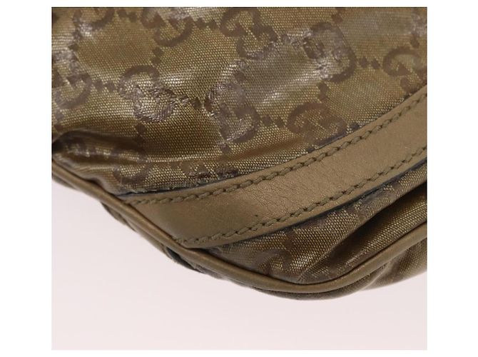 Borsa a Spalla GG Crystal Gucci Beige Oro 203257 Auth LNZ124 D'oro - vista 9
