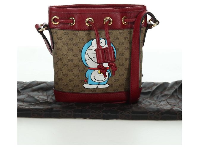 Borsa Fujiko-Pro in PVC Beige Oro Micro GG Supreme GUCCI 647801 Auth LNZ989SAM D'oro - vista 12