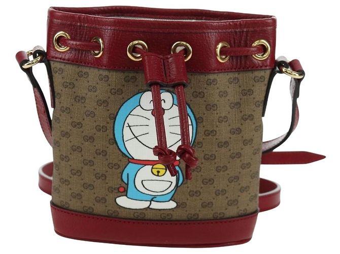 Borsa Fujiko-Pro in PVC Beige Oro Micro GG Supreme GUCCI 647801 Auth LNZ989SAM D'oro - vista 13