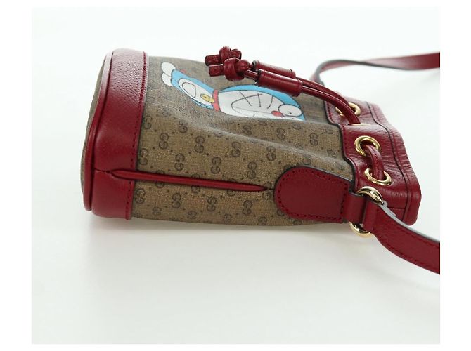 Borsa Fujiko-Pro in PVC Beige Oro Micro GG Supreme GUCCI 647801 Auth LNZ989SAM D'oro - vista 5