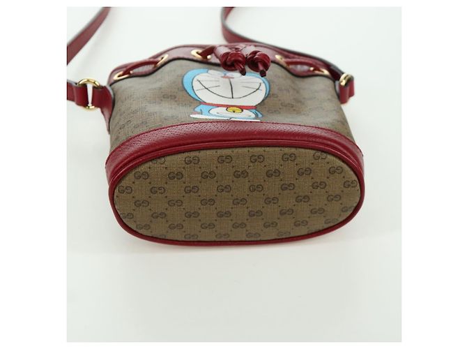 Borsa Fujiko-Pro in PVC Beige Oro Micro GG Supreme GUCCI 647801 Auth LNZ989SAM D'oro - vista 6