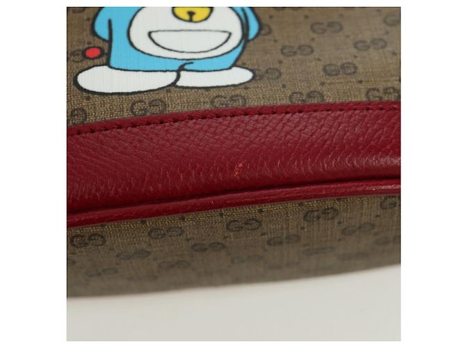 Borsa Fujiko-Pro in PVC Beige Oro Micro GG Supreme GUCCI 647801 Auth LNZ989SAM D'oro - vista 7
