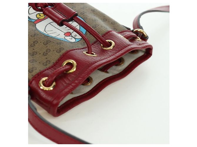 Borsa Fujiko-Pro in PVC Beige Oro Micro GG Supreme GUCCI 647801 Auth LNZ989SAM D'oro - vista 8
