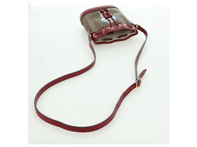 Borsa Fujiko-Pro in PVC Beige Oro Micro GG Supreme GUCCI 647801 Auth LNZ989SAM D'oro - vista 9